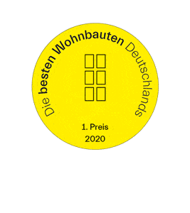 1. Platz beim Award Deutscher Wohnungsbau 2020 für METROPOLENHAUS Am Jüdischen Museum