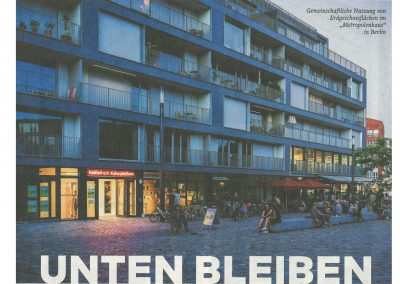 DIE WELT: “Unten bleiben” – Michael Fabricius über Erdgeschossnutzungen in Krisenzeiten