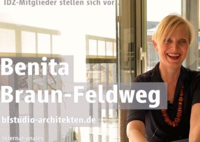 Benita Braun-Feldweg ist IDZ Mitglied des Monats April 2022
